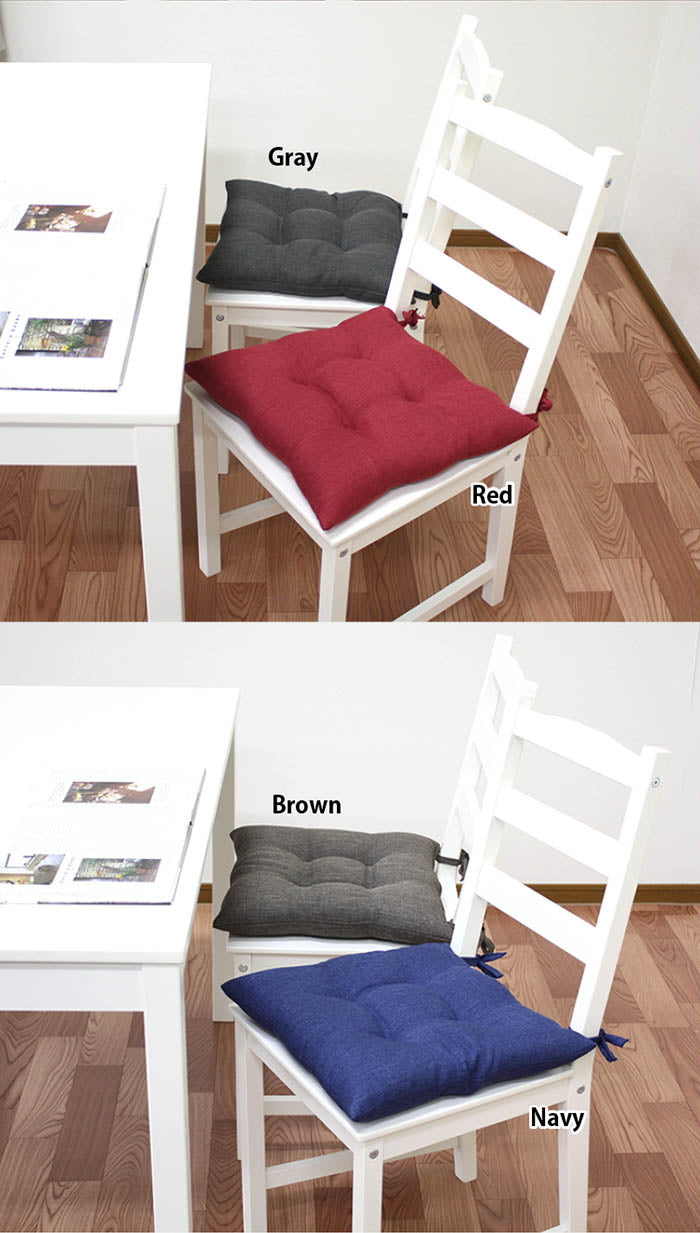 シートクッション 43×43 洗える 日本製 綿 無地 カラー ひも付き 紐 クッション 座布団 インテリア リビング ダイニング かわいいおしゃれ 北欧 プレゼント ギフト(代引不可)