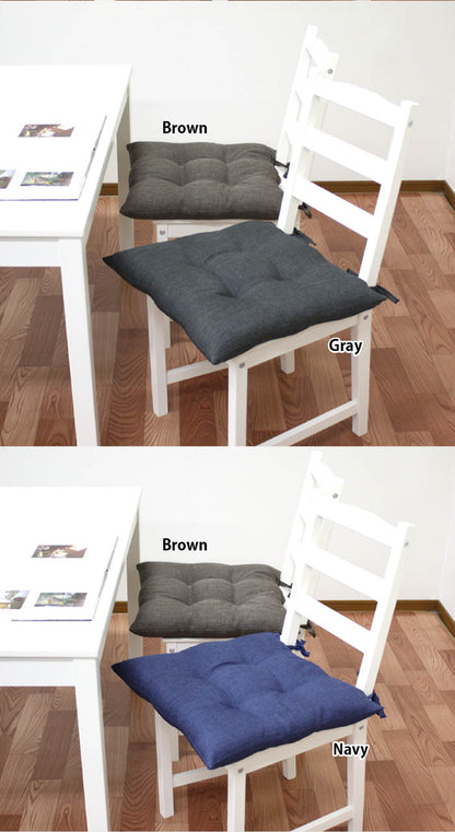 シートクッション 50×50 洗える 日本製 綿 無地 カラー ひも付き 紐 クッション 座布団 インテリア リビング ダイニング かわいいおしゃれ 北欧 プレゼント ギフト(代引不可)