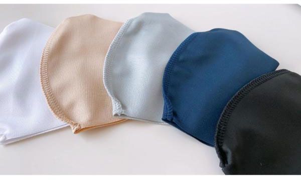 日本製 薄手 マスク UVカット フリーサイズ 通気性と伸縮性のよい3D立体マスク 夏用洗えるマスク ウイルス 花粉 ほこり(代引不可)【メール便（ゆうパケット）】