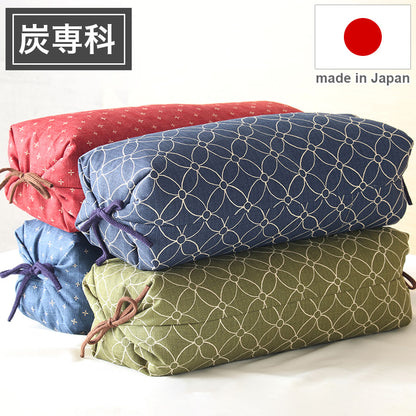 パイプ枕 まくら 日本製 高さ調整 丹波産竹炭×紀州産備長炭パイプ入り 消臭 調温 遠赤外線 炭専科枕 国産 パイプまくら ピロー 柄 昔ながら おしゃれ かわいい(代引不可)