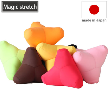 日本製 ビーズクッション かわいい 背もたれ マイクロビーズ 極小ビーズ クッション テトラ tetraストレッチ 国産 背もたれ 椅子 背中 テトラポット型 おしゃれ インテリア(代引不可)