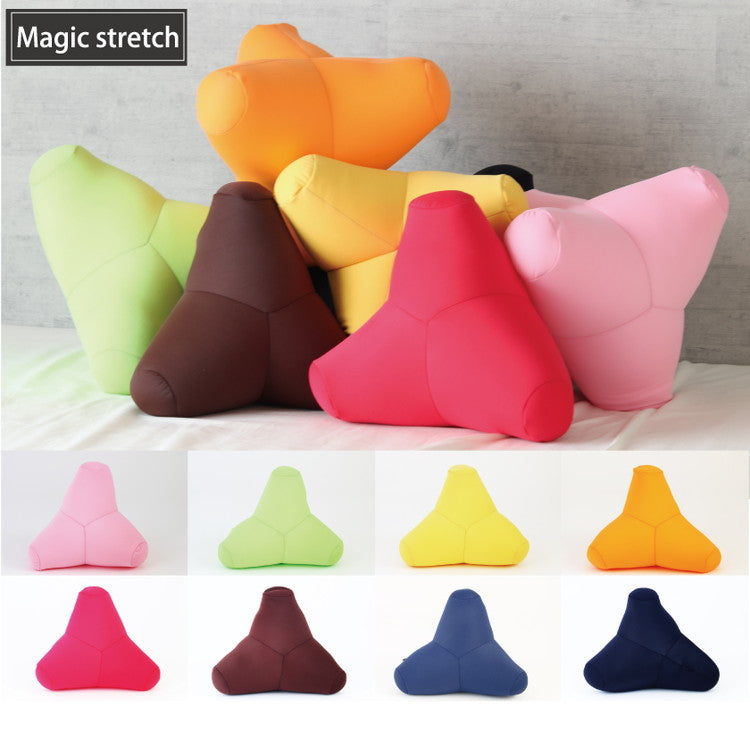 日本製 ビーズクッション かわいい 背もたれ マイクロビーズ 極小ビーズ クッション テトラ tetraストレッチ 国産 背もたれ 椅子 背中 テトラポット型 おしゃれ インテリア(代引不可)