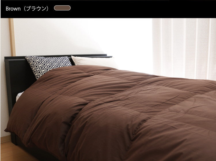 羽毛布団 シングル ロング 日本製 ホワイトダックダウン 90% 350dp 1.0kg 掛け布団 掛布団 羽毛ふとん 冬用 暖かい あったか 立体キルト 滅菌 2倍洗浄 防ダニ抗菌防臭防汚(代引不可)