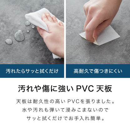 【5%OFF】パソコンデスク ワゴンセット 幅120cm 可動式ミニ鉄板付き 石目調 コンクリート調 スチール脚 書斎 学習デスクワークデスク コンパクト 省スペース パソコン机 学習机 PCデスク(代引不可)
