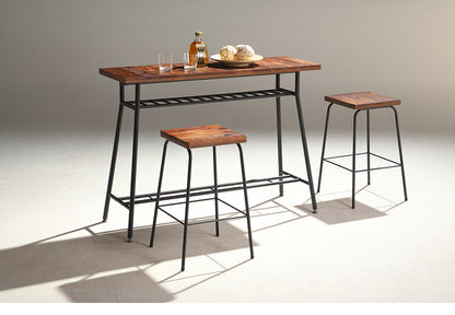 カウンターチェア パイン材 天然木 ヴィンテージ おしゃれ 北欧 カウンターイス いす 椅子 木製 スリム 一人暮らし 新生活(代引不可)