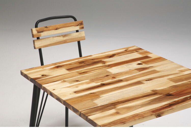 ダイニング 3点セット ダイニングチェア 2脚 ダイニングテーブル 天然木 おしゃれ 北欧 アンティーク調 木製 木目 新生活 一人暮らし 2人用 2人掛け ブラウン ナチュラル(代引不可)