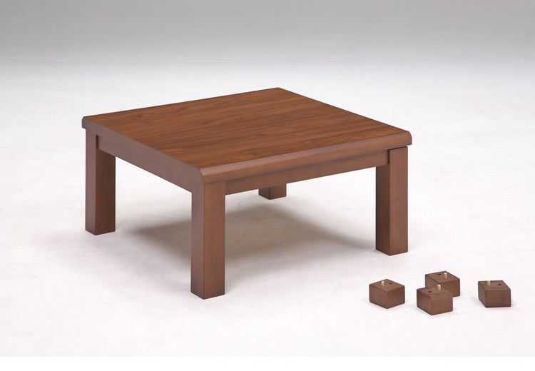 こたつ 幅75cm 天然木 継ぎ脚こたつ 正方形 角型 おしゃれ 北欧 モダン 継ぎ脚 高さ調節 家具調こたつ インテリア 石英管ヒーター シンプル 一人暮らし 新生活(代引不可)