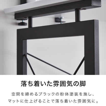 パソコンデスク 幅120cm 単品 可動式ミニ天板付き 石目調 コンクリート調 省スペース おしゃれ 北欧 モダン スチール脚 書斎 勉強机 学習机 机 シンプル 一人暮らし PCデスク(代引不可)