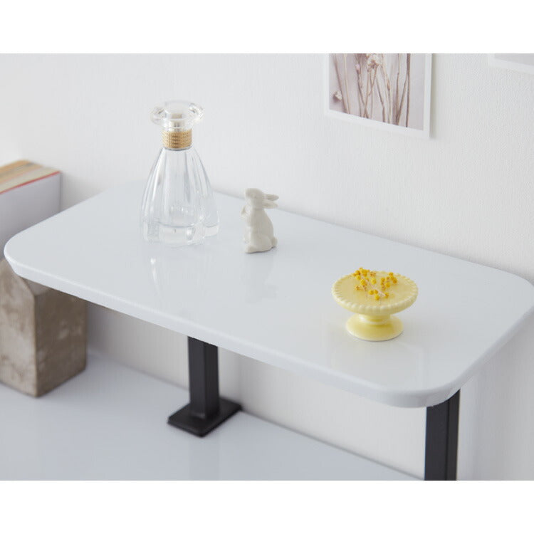 パソコンデスク 幅120cm 単品 可動式ミニ天板付き 石目調 コンクリート調 省スペース おしゃれ 北欧 モダン スチール脚 書斎 勉強机 学習机 机 シンプル 一人暮らし PCデスク(代引不可)