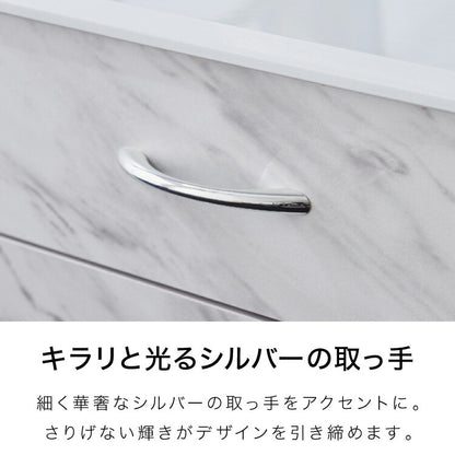 デスクワゴン 単品 3段 キャスター付き デスク下収納 石目調 コンクリート調 おしゃれ 北欧 モダン 高級感 一人暮らし サイドチェスト 収納ワゴン デスクチェスト デスクキャビネット(代引不可)