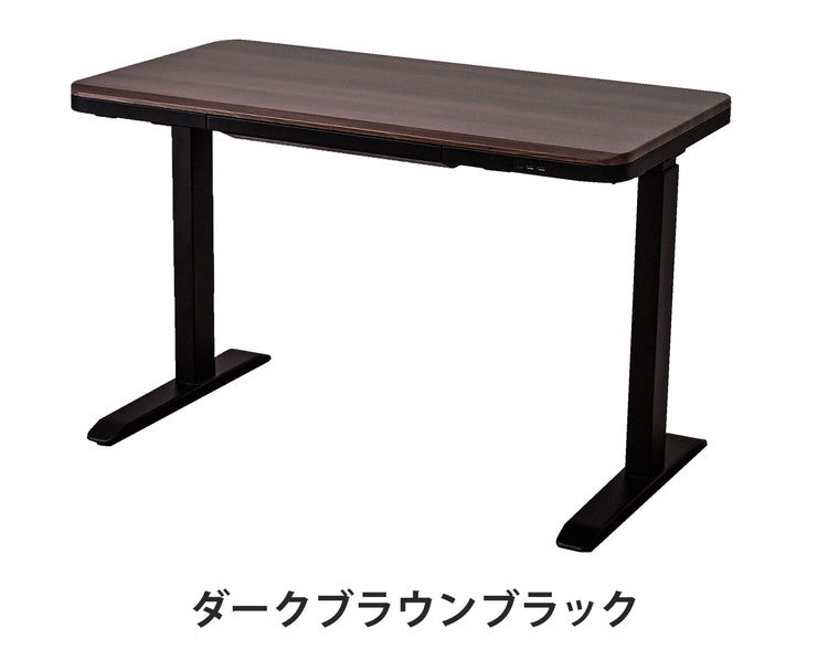 【5%OFF】電動昇降デスク 幅114cm 引き出し1杯 USB3口付き ワイヤレスチャージャー 高さ3段階調整 高さ3段階調整可能 障害物感知機能 テレワーク 勉強机 学習机(代引不可)