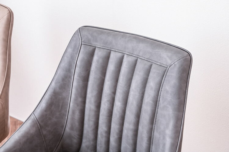 ダイニングチェア 単体 幅56cm オートリターン式 背もたれ付き 回転式 リビング デスクワーク リモートワーク デスク 回転チェア リターンチェア(代引不可)