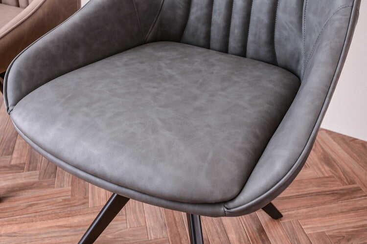 ダイニングチェア 単体 幅56cm オートリターン式 背もたれ付き 回転式 リビング デスクワーク リモートワーク デスク 回転チェア リターンチェア(代引不可)