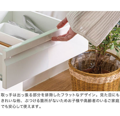 食器棚 完成品 ダイニングボード 国産 大川家具 幅60 高さ180 キッチンボード ホワイト エナメル塗装 おしゃれ 北欧(代引不可)