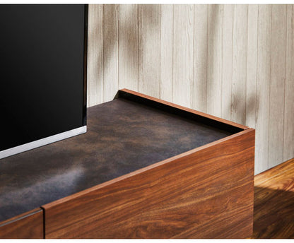 テレビ台 180 脚付き セラミック調天板 木目 完成品 おしゃれ 幅180 日本製 テレビボード ローボード TV台 TVボード(代引不可)