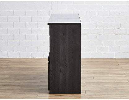 キッチンカウンター 間仕切り 幅120 奥行41 高さ90 ステンレス天板 完成品 セラミック調 グレー 背面化粧 フルオープンレール レンジ台(代引不可)