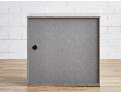 キッチンカウンター 間仕切り 幅90 奥行41 高さ90 ステンレス天板 完成品 セラミック調 グレー 背面化粧 フルオープンレール レンジ台(代引不可)