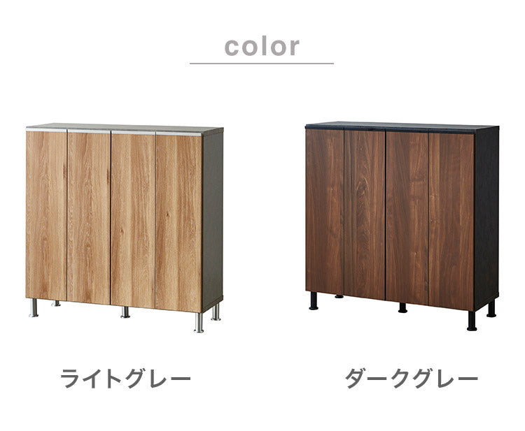 シューズボックス ロータイプ 幅100cm 国産 完成品 奥深 靴箱 下駄箱 シューズラック 玄関 収納 大川家具 おしゃれ 北欧 玄関収納(代引不可)