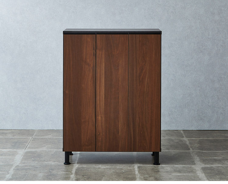 シューズボックス ロータイプ 幅75cm 国産 完成品 奥深 靴箱 下駄箱 シューズラック 玄関 収納 大川家具 おしゃれ 北欧 玄関収納(代引不可)