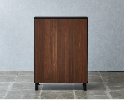 シューズボックス ロータイプ 幅75cm 国産 完成品 奥深 靴箱 下駄箱 シューズラック 玄関 収納 大川家具 おしゃれ 北欧 玄関収納(代引不可)