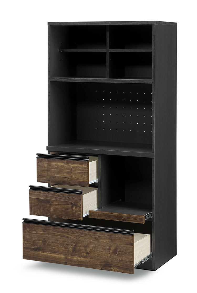 食器棚 キッチンボード 日本製 幅90cm 引き戸タイプ キッチン収納 レンジ台 国産 木目調 コンセント2口 ダイニングボード レンジボード ナチュラル ブラウン おしゃれ ダイニング Legacy レガシー(代引不可)