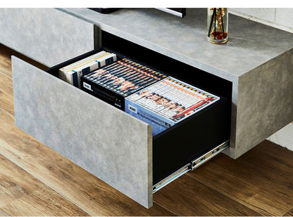 テレビ台 幅150 奥行40 高さ40 完成品 セラミック調 グレー ブラウン 脚付きテレビ台 ローボード テレビボード TV台 TVボード(代引不可)