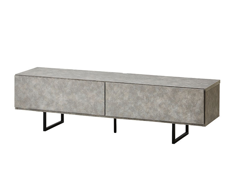 テレビ台 幅150 奥行40 高さ40 完成品 セラミック調 グレー ブラウン 脚付きテレビ台 ローボード テレビボード TV台 TVボード(代引不可)