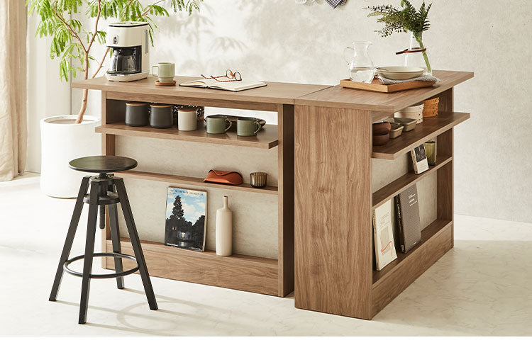 バーカウンターL字セット バーカウンター カウンターテーブル I型 幅120cm T型 幅115cmセットキッチンカウンター 食器棚 キッチンボード バーテーブル ラッカウンターL字セット レジカウンター 木製(代引不可)