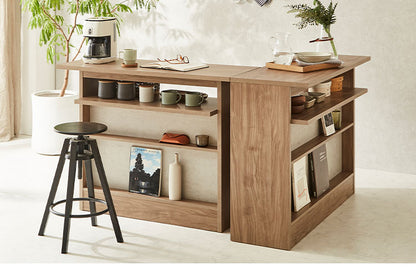 バーカウンターL字セット バーカウンター カウンターテーブル I型 幅120cm T型 幅115cmセットキッチンカウンター 食器棚 キッチンボード バーテーブル ラッカウンターL字セット レジカウンター 木製(代引不可)