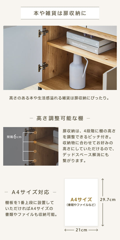 【5%OFF】キャビネット 幅120 完成品 オーク グレー 脚付き サイドボード リビング 収納 ルーターラック モデム収納 ダイニング 大容量 おしゃれ 韓国インテリア ブラック 北欧 ナチュラル PLOM プロム(代引不可)