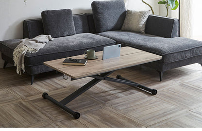 リフトテーブル 昇降式テーブル 幅120cm メラミン天板 高さ調節 ローテーブル 昇降テーブル おしゃれ 北欧 ナチュラル モダン カフェ センターテーブル ワークデスク ダイニング 折りたたみ(代引不可)