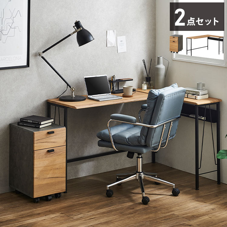 L字デスクワゴンセット パソコンデスク デスク l字型デスク l字 ツインデスク メラミン テレワーク デスク 広い幅PCデスク ワークデスク オフィスデスク コーナーデスク ゲーミングデスク おしゃれ(代引不可)