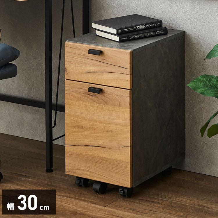 スリムワゴン デスクワゴン ワゴン チェスト ナチュラル デスクチェスト 引き出し 収納 キャスター 可動 学習机 デスクワーク テレワーク オフィス オフィス家具 サイドワゴン サイドチェスト(代引不可)