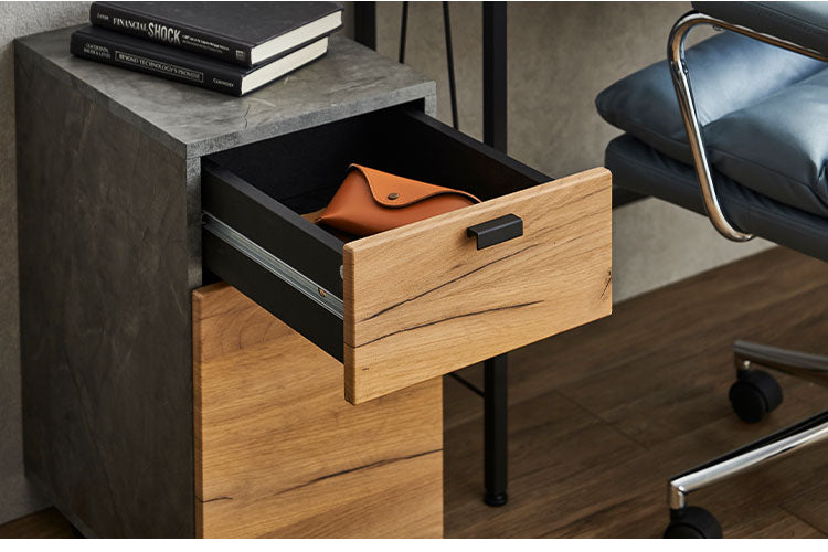 スリムワゴン デスクワゴン ワゴン チェスト ナチュラル デスクチェスト 引き出し 収納 キャスター 可動 学習机 デスクワーク テレワーク オフィス オフィス家具 サイドワゴン サイドチェスト(代引不可)