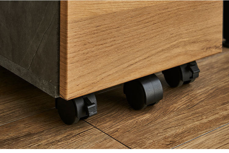 スリムワゴン デスクワゴン ワゴン チェスト ナチュラル デスクチェスト 引き出し 収納 キャスター 可動 学習机 デスクワーク テレワーク オフィス オフィス家具 サイドワゴン サイドチェスト(代引不可)