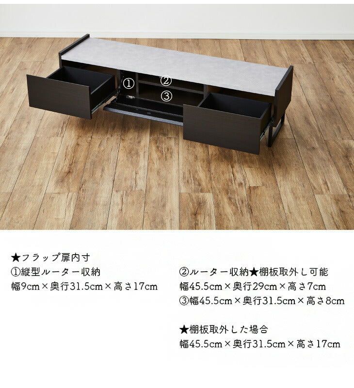 テレビ台 幅150 奥行40 高さ40 完成品 セラミック調 グレー ブラック ガラス 脚付きテレビ台 ローボード テレビボード TV台 TVボード(代引不可)