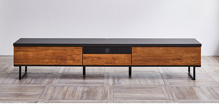 テレビ台 幅210 木製 日本製 完成品 収納 モダン 北欧 おしゃれ ブラウン ナチュラル 背面配線 引き出し ローボード 脚付きテレビ台 テレビボード TV台 TVボード テレビラック 新生活(代引不可)