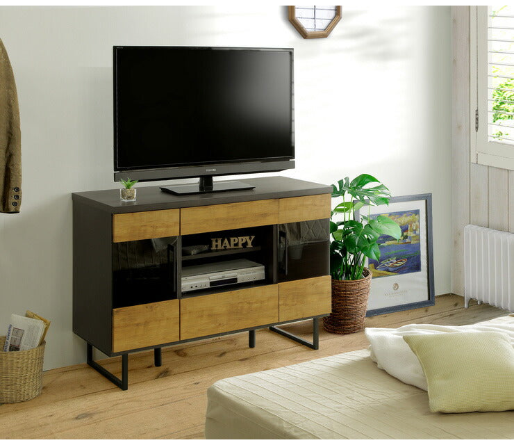 テレビ台 ミドルボード 幅109.5 奥行き44.5 高さ77 日本製 大川家具 完成品 キャビネット 42インチ 32インチ 52インチ(代引不可)