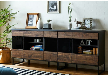 テレビ台 ミドルボード 幅109.5 奥行き44.5 高さ77 日本製 大川家具 完成品 キャビネット 42インチ 32インチ 52インチ(代引不可)