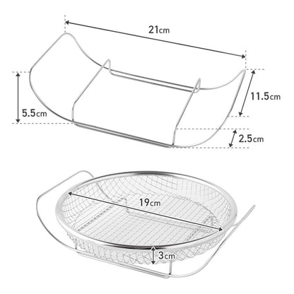 日本製 燕三条 蒸しザルセット お皿のざる&専用スタンドセット 19cm 食洗機対応 ステンレス製 蒸しかご 蒸し皿 蒸し器 せいろ せいろ蒸し器 蒸篭 スチーマー ザル ざる フライパン用 逸品物創