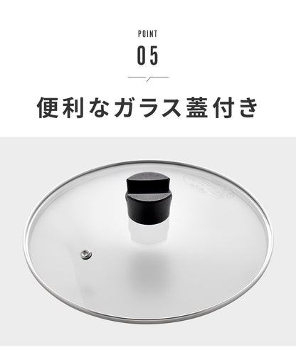 蓋付き センターエッグトリプルパン 24cm 深型 仕切り付き フライパン IH対応 PFOAフリー お弁当 同時調理 時短 時短調理 茹で 玉子焼き器 卵焼き器 コンパクト 油跳ね防止 蒸し焼き