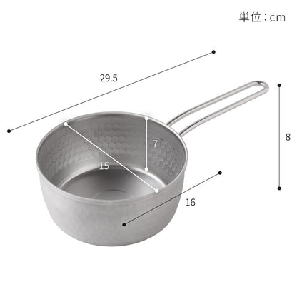 日本製 燕三条 お手入れ簡単 ステンレス雪平鍋 蒸し器セット 15cm 2段 ガス火・IH対応 食洗機対応 お手入れ簡単 ガラス蓋付き 雪平鍋 のせるだけ蒸し器 万能鍋 蒸し器 せいろ 行平鍋 片手鍋 3way