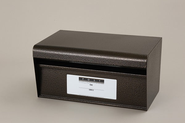 ブロックポスト SGE-83 エンボスブラウン ケイジーワイ工業 郵便ポスト 郵便受け 前入後出(代引不可)