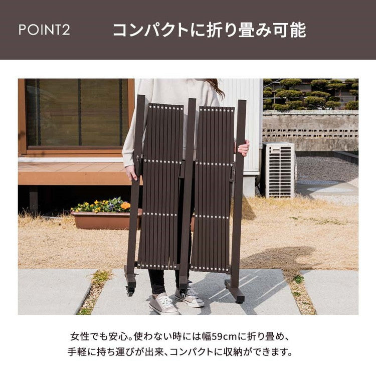 【5%OFF】伸縮式 アルミゲート 幅59~510cm キャスター付き シングル フェンス アルミフェンス 間仕切り ゲート 門扉 簡易 ガーデニング ペットゲート ペットフェンス(代引不可)