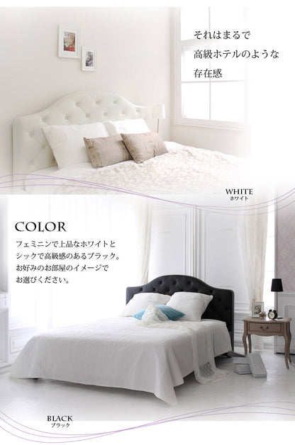 ベッド ダブル フレーム アンティーク 姫家具 BARONバロン レザーベッド フレームのみ ダブル(代引不可)