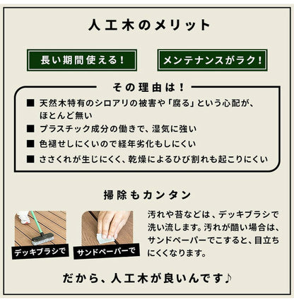 脚 木脚 人工木デッキ用 6本セット [高さ40cm] ガーデニング テラス ベランダ DIY ウッドデッキ 樹脂製 人工木 おしゃれ キット 庭 デッキ ガーデンデッキ ステージ 縁台 組立 組み立て 束材 水洗いK(代引不可)