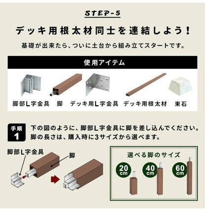 デッキ 人工木 [273.1×200cm] 1.5間サイズ ガーデニング テラス 人工木デッキ DIY キット ウッドデッキ ガーデンデッキ ステージ 縁台 エクステリア 組み立て DIYセット 高さ20~60cm 水洗い代引不可)