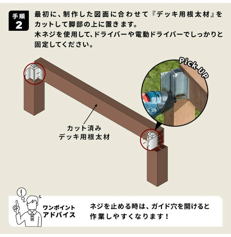 デッキ 人工木 [273.1×200cm] 1.5間サイズ ガーデニング テラス 人工木デッキ DIY キット ウッドデッキ ガーデンデッキ ステージ 縁台 エクステリア 組み立て DIYセット 高さ20~60cm 水洗い代引不可)