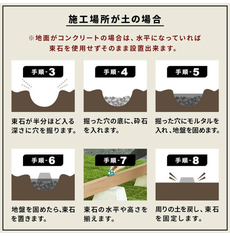 ウッドデッキ 人工木 [364.3×200cm] 2間サイズ 人工木デッキ ガーデニング DIY キット 腐食しない 庭 デッキ ガーデンデッキ ステージ 縁台 エクステリア 組み立て DIYセット 高さ20~60cm 水洗いK(代引不可)