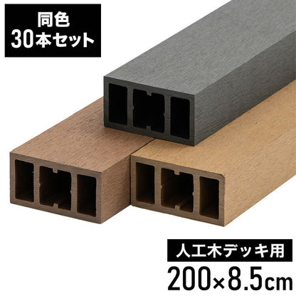 根太材 ウッドデッキ用 長さ200cm [30本] DIY 人工木 ガーデニング ウッドデッキ ベランダ バルコニー おしゃれ キット デッキ ガーデンデッキ ステージ 庭 縁台 エクステリア 組立?人工木デッキ用(代引不可)
